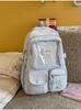 Schoolbag New Girl Style Backpack Transparent Compartment Large Capacity Student Schoolbag Cute Female Lightweight Travel Handbag