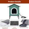 Portable Cat House Heating Cat Small Dog Houses Foldable Puppy Kitten Cats Dogs Bed Durable Rabbit Dog Cats Kittens Pet Beds