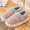 Chinelo de Algodão de Inverno para Mulheres Pelúcia Quente Solado Grosso Slides Respirável Macio Antiderrapante Chinelos Internos Externos Chinelos Casuais Masculinos