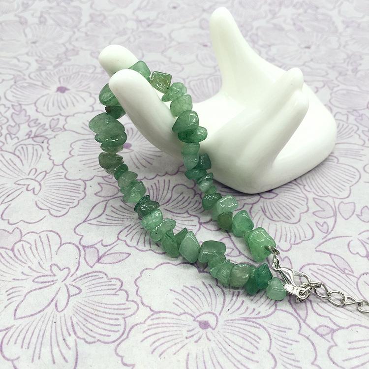 Natural tourmaline powder amethyst pomegranate lapis lazuli obsidian gravel bracelet, a variety of irregular women's jade bracelets