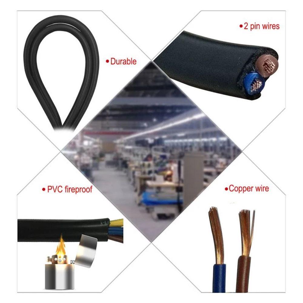 Electric Cord 2-Prong Pin 2Pin Power Cable EU Extension Cord C7 Power Cable Power Supply Cord