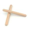 2PCS Solid Wood Rhythm Sticks Wood Color Musical Sticks Durable Wood Claves  Party Activity