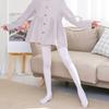 Velvety Girls Tights Classical White Dance Pantyhose Nonslip Waistband Smooth Texture for Ballet Class And Daily Wear
