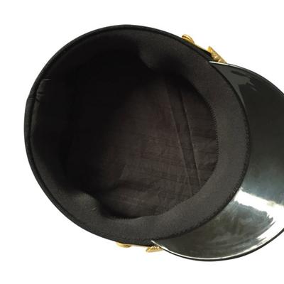Black Security Guard Hat Carnivals Adult Soldier Hat Role Play Doorman Hotel Waiter Hat Adult Cosplay Party Black Hats