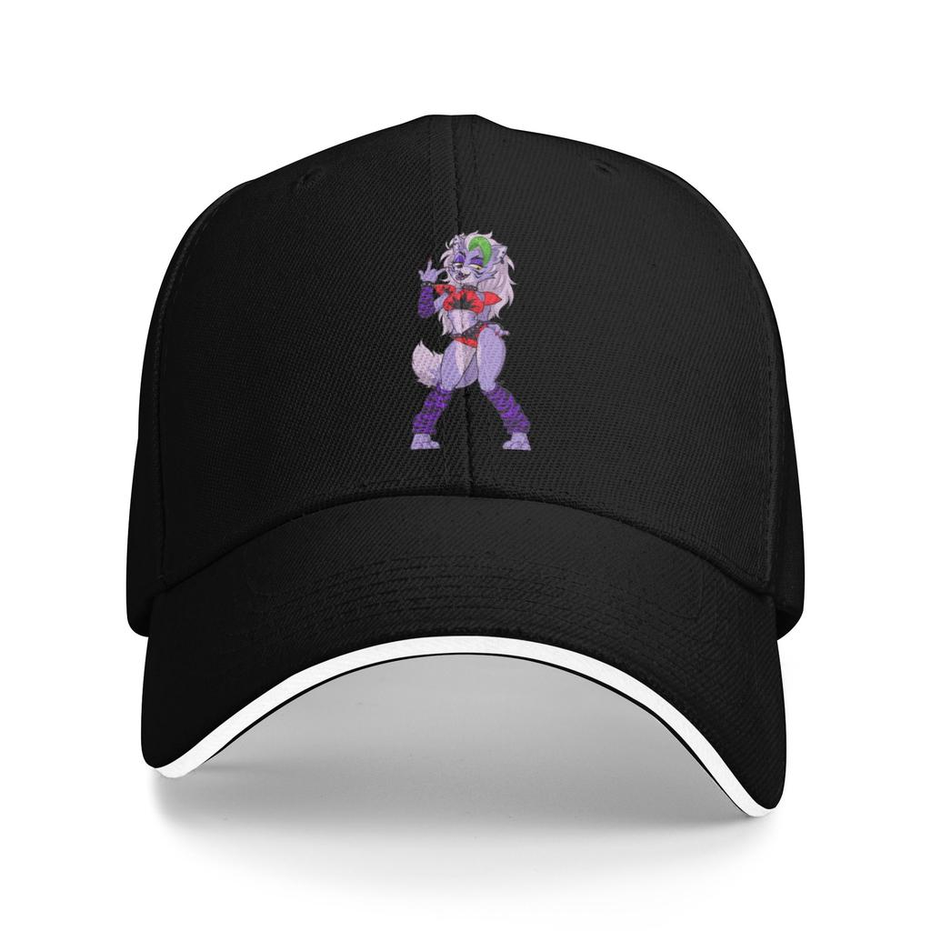 Roxanne Wolf Pride Fnafed Baseball Cap Casual Game Sandwich Caps Unisex Style Adjustable Sun Hat Outdoor