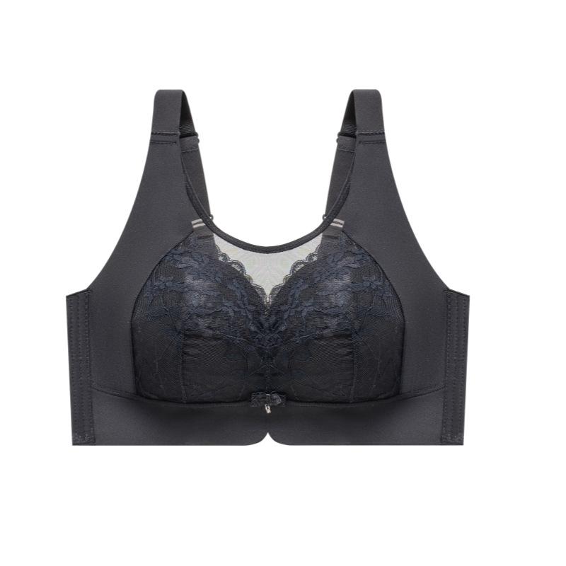 

Lingerie Women s Large-sized Full-cup Bra Breast Retraction and Anti-sagging Cup Bra Push Up Bra 36/80B чёрный