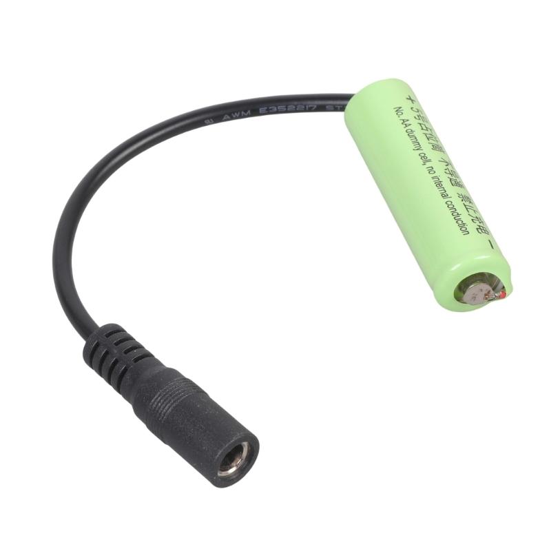 0V NonConductive 2a Battery Eliminators LR6 2a Dummy Battery Setups Shell With 5.5x2.5mm Input For Toy And Small Fan