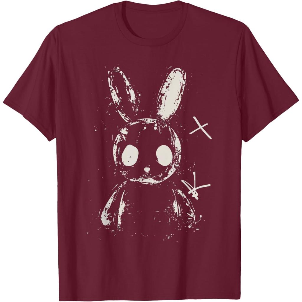 Creepy Cute Bunny Rabbit Alt Goth Grunge Horror Aesthetic T-Shirt