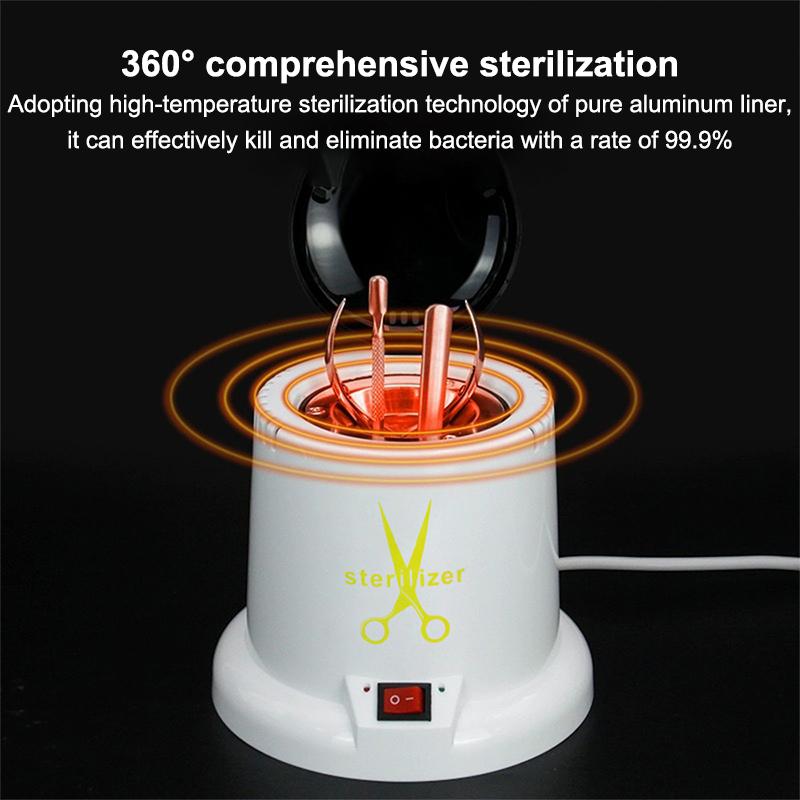 Manicure Nail Tool Sterilizer 1pcs High Temperature Disinfectant Cleaner Pot Professional Salon Spa Hygiene Machine