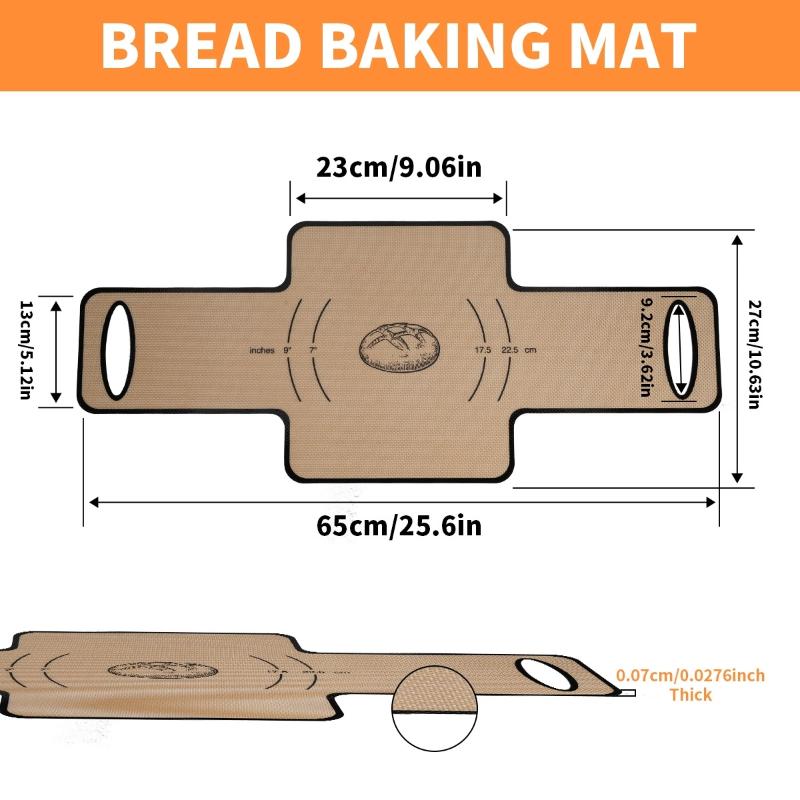 Silicone Bread Baking Pan Liner, Reusable Non-Stick Bread Baking Pan Mat, Silicone Baking Mat, Bread Baking Pan, Heat Resistant