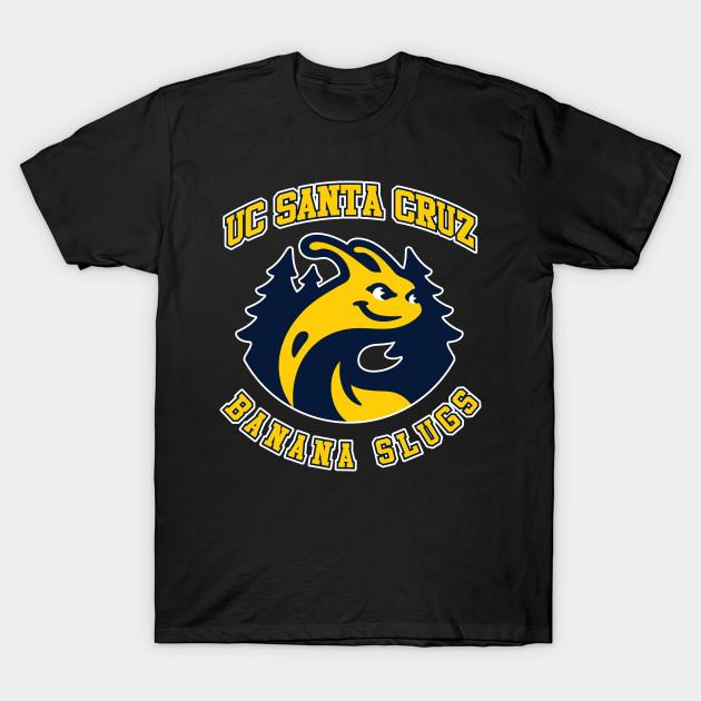 Men Black Print T-shirt Uc Santa Cruz - Banana Slugs No-Cut Transfer Paper Print Cotton Tshirt - Men s Summer Cotton Graphic Tee S разноцветный