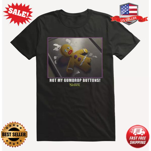 Shrek Not My Gumdrop Buttons Christmas T-Shirt XXXXL