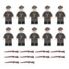 Yousheng 10 Pcs 1.7" Mini WWII Soldiers Figures Model Set Military Building Block Toys with Weapons Gift for Christmas Stockings Birthday Easter