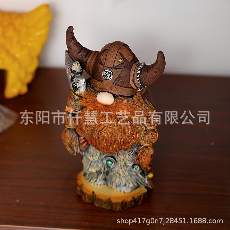 Halloween Viking Warriors Tauren Gnomes Resin Crafts Ornament Home Creative Decoration Ornament