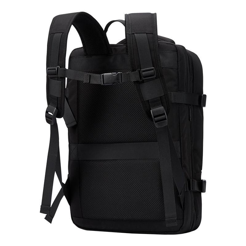 Expandable Cross-Border Travel Backpack with Large Capacity, Wet/Dry Separation and Multi-Functional Design for Business, School, and Travel.