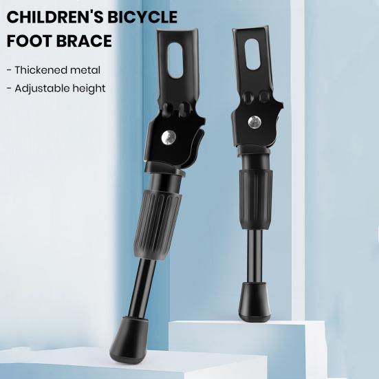 Children's Bike Foot Support Adjustable Easy Install Sturdy Waterproof Fun Parking Stand for Kids Bike
