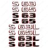 3D Nuovo stile Bicolore Numeri Lettere S63 S65 S63L S65L Emblema in ABS per W222 W223 Auto Parafango Baule Logo Adesivo