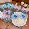 Girls' Mermaid Princess Bow & Tassel Ear Cuff Hair Accessories