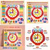 Childrens Calendar Wooden And Clock Learning Puzzle Toy For Education Preschool