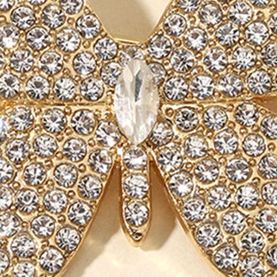 Butterfly Design Brooch Pin for Women Rhinestones Inlaid Brooch Pin for Dress Coat Shawl