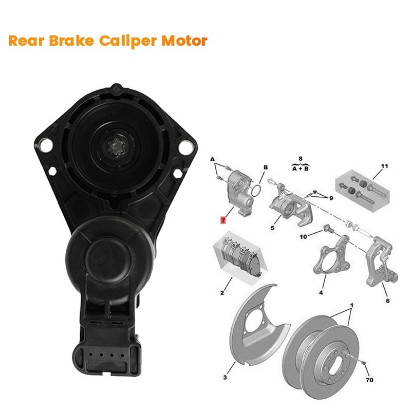 4Pin Rear Brake Caliper Motor 1612912080 1608999280 For  308 308S 408 Citroen C4 C6 208 2008 Electric Handbrake