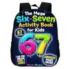Printed Kindergarten 67 Six Seven Schoolbag, Cartoon Animation 12-inch Backpack Casual and Light