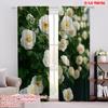 2pcs,2D Plane Printing Creative Curtains Blossoming Wall Versatile Polyester (without Rod) Home Decor Ldeal for Living Room,