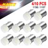 4/10 PCS P21W BA15S 1156 BAY15D 1157 LED Bulb Turn Signal Light 12V 3014-9SMD 6500K Bright White Car Reverse Brake Parking LampsTurn Signal 2