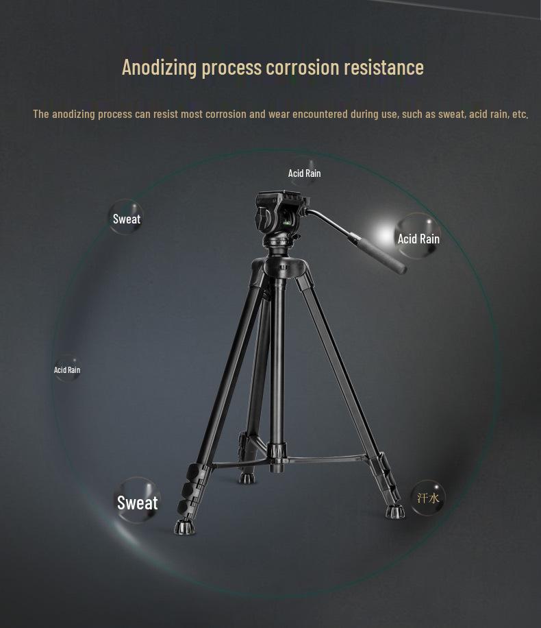 Weifeng WF701 Professional Aluminum Alloy Tripod, 2.1 M, with Hydraulic Damping Head