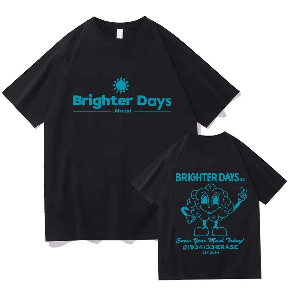 Ariana Grande Brighter Days Ahead Graphic T-shirt Men and Women Summer Cotton Clothing Short Sleeved Tee S