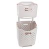 Rolling Laundry Basket On Wheels Collapsible Laundry Sorter Organizer Collapsible Hanging Laundry