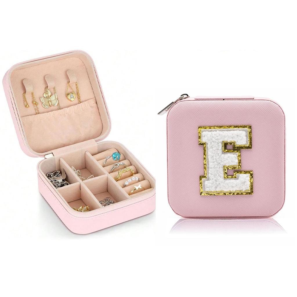 New creative letter jewelry box portable travel ring necklace earrings stud earrings earrings earrings earrings storage box-liu