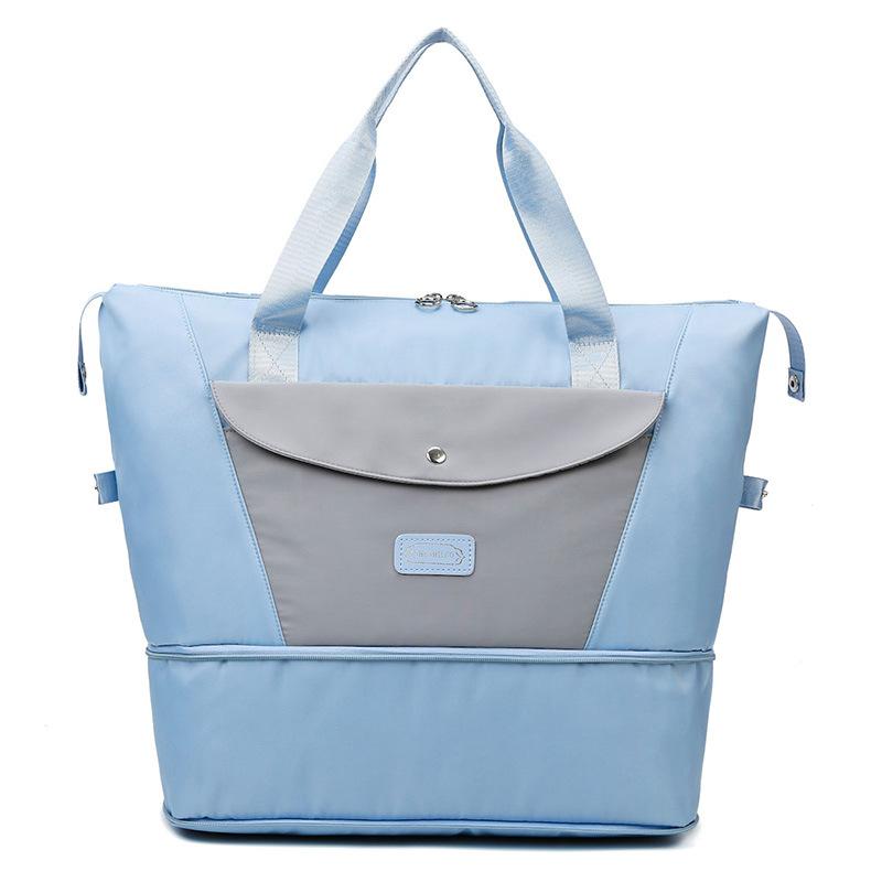 Travel bag Large capacity Portable travel Business trip Luggage storage bag Yoga fitness bag Expansion dry and wet separation