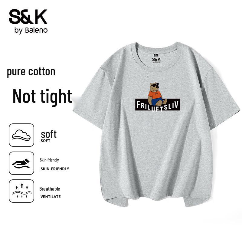 Baleno Men's S&K Series Cotton Graphic T-Shirt