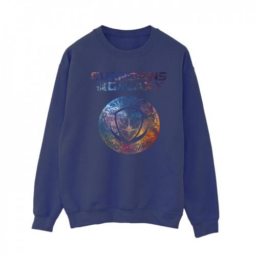 Marvel Women's Black/Blue/Grey Womens/Ladies Guardians Of The Galaxy Stars Fill Logo Sweatshirt