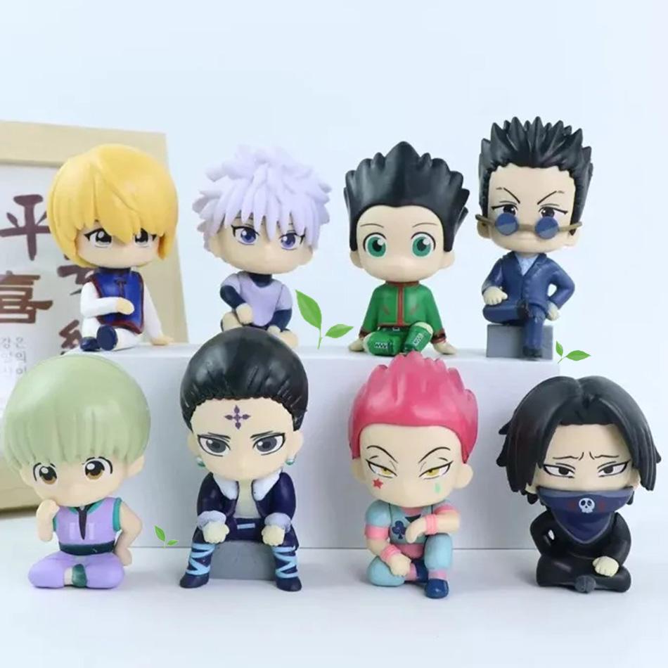 Anime-Figur Aixlan Gon Freecss Figur Killua Zoldyck Kurapika Hisoka Figur Feitan Mini-Modellpuppen Spielzeuggeschenke