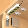 4pcs Magnetic Hooks Wall Mounted Remote Control Storage Rack No Punch Plug Router Hooks