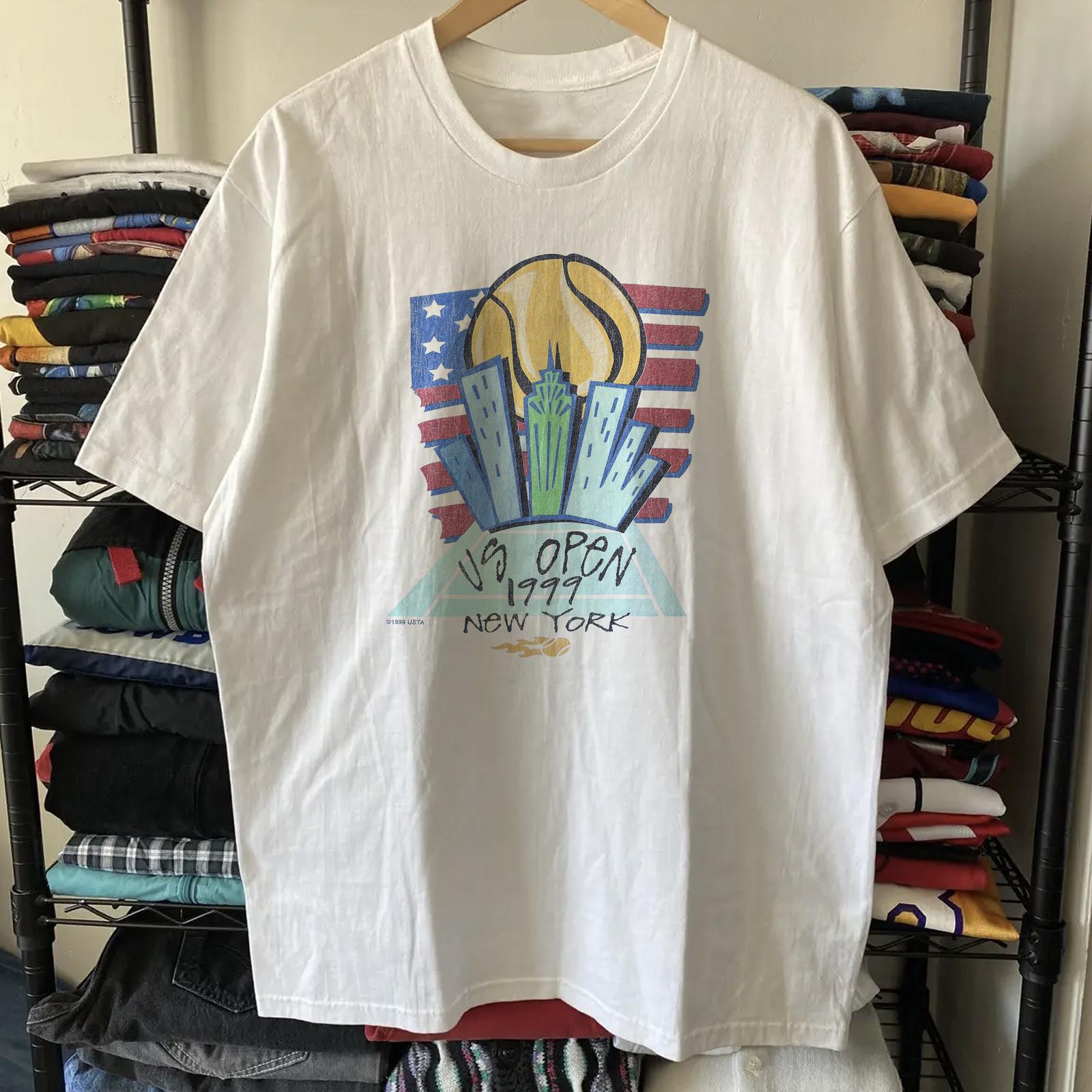 US Open 1999 Washed T-Shirt White L S