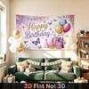 1pc Floral Party Backdrop - Room Wall Decor