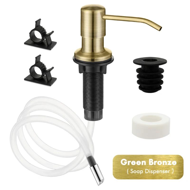 Soap Dispenser Extension Tube Kit For Kitchen Accessories Bathroom Stainless Steel Built In Liquid Soap Detergent Dispensers