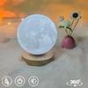 3D Print Moon Lamp USB Rechargeable 3 Color Moon Lamp LED Night Light Children's Night Lamp Bedroom Decoration Birthday Gifts