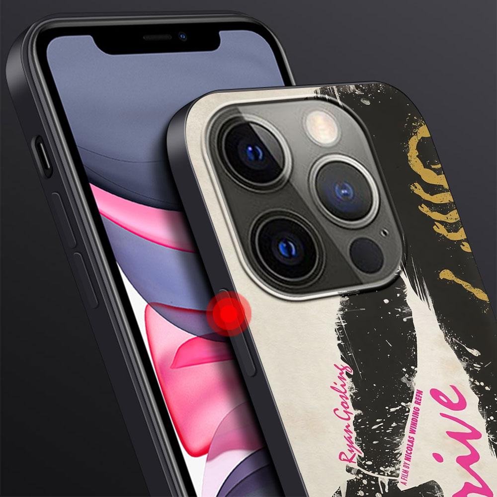 Fahren Sie Ryan Gosling Film Spaß Kunst Hülle für Apple iPhone 14 11 16 Plus X XS 13 12 XR 15 Pro Max Silikon Schwarz Weiche Handyhülle