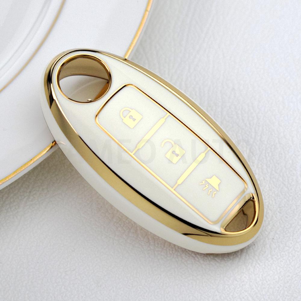 

Мягкий чехол для ключей из ТПУ для Nissan Versa Maxima Altima Rogue Armada Sentra Murano для Infiniti FX35, полное покрытие, автомобильные аксессуары белый