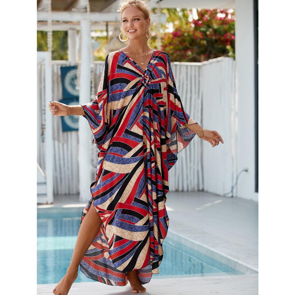 Women's Loose Plus Size Beach Cover Dress
