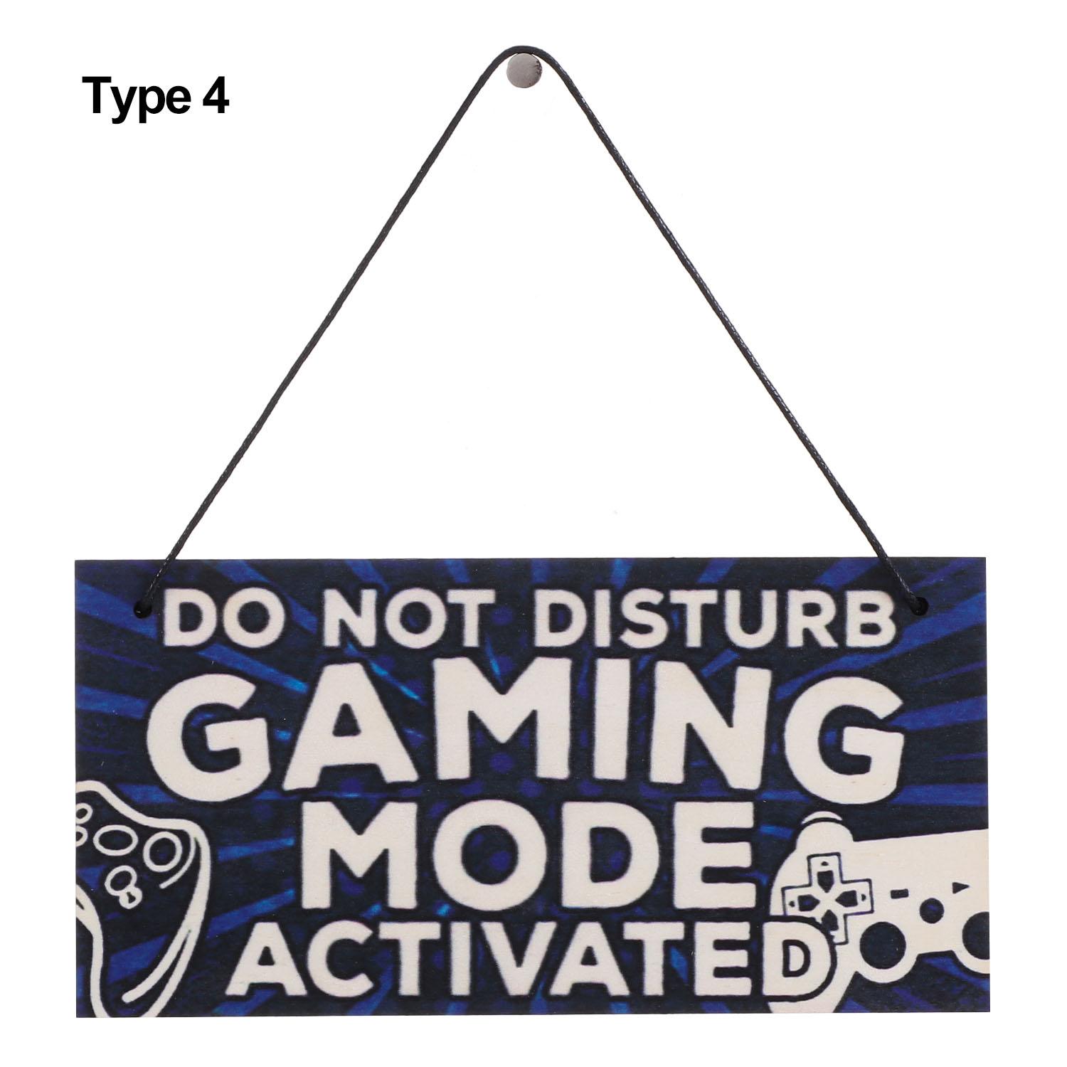 

Ornaments Door Wall Decor I m Gamer Do Not Disturb Hanging Pendant Gaming Room Sign Wood Plaque type 4
