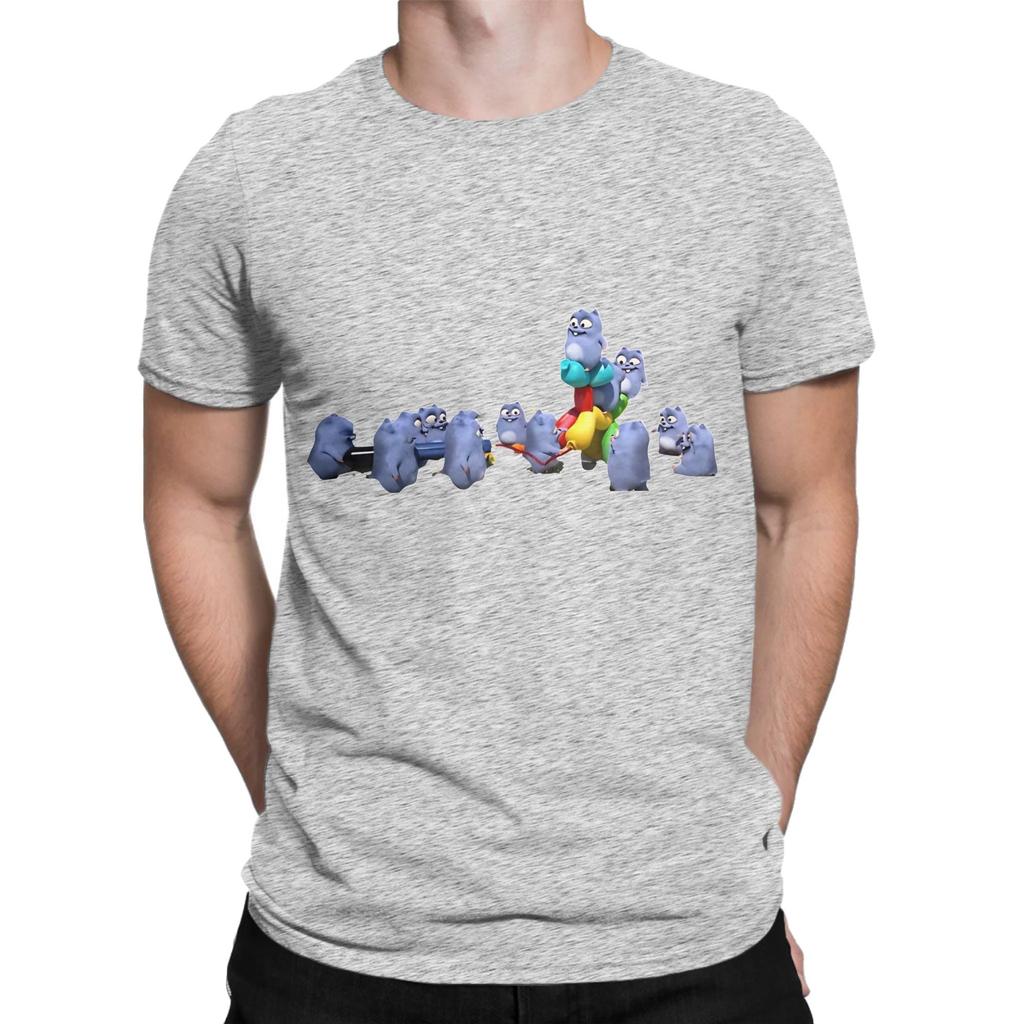 Grizzy And The Lemmings Play Games Graphic Funny 100 Cotton Tshirt Grizzy And The Lemmings Tops Tees For Unisex