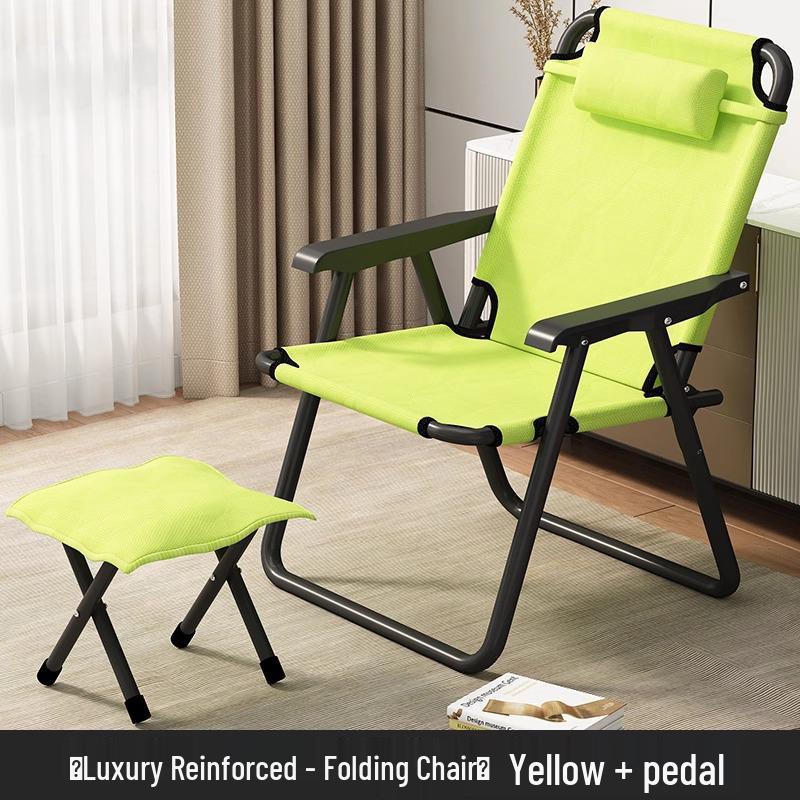Lunch Break Siesta Folding Recliner: Comfortable Home & Office Chair with Backrest for Dorms and Balconies