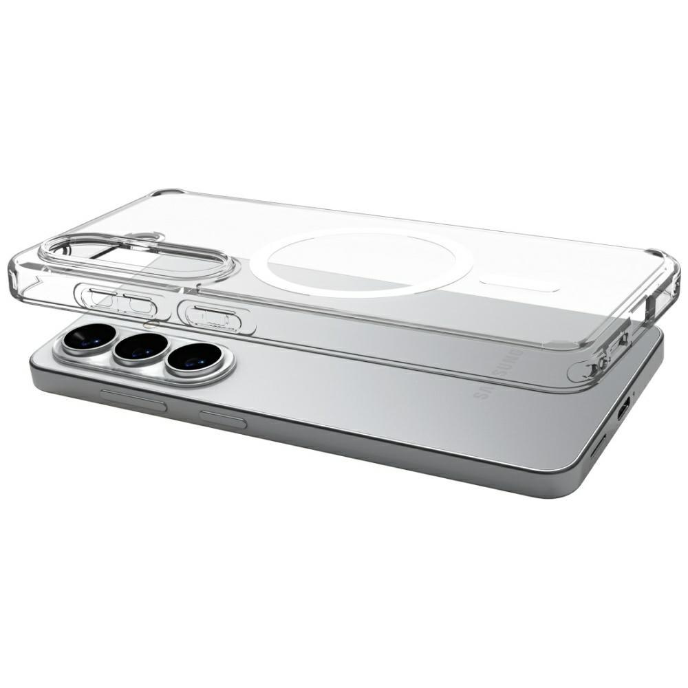Spigen Ultra Hybrid Mag MagSafe case for Samsung Galaxy S26 clear white