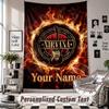 Wall Hanging Tapestry With Custom Name & Text, Nirvana Decorative Tapestry For Bedroom