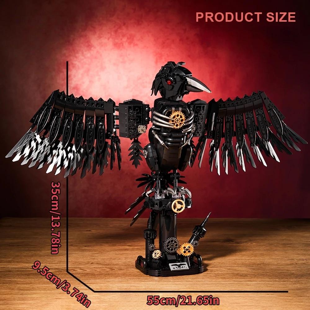 Superior-Grade Creative High-Standard Mechanical Crow First-Class Animal Interactive Premium-Quality Building-Set Top-Grade Building-Bricks